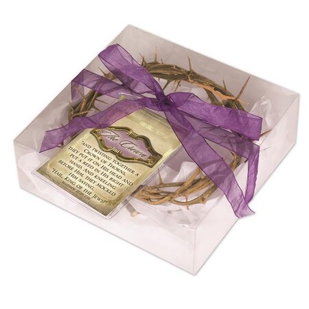 Dicksons Dicksons COT6 6 in. Crown of Thorns Real Wood in Gift Box with Scripture Tag COT6